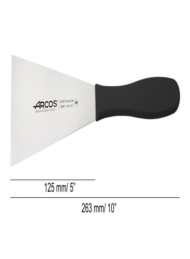 أركوس ملعقة مطبخ أركوس 299625 سلسلة 2900 - شفرة من الفولاذ المقاوم للصدأ نيتروم، 125 × 90 مم (4.92 × 3.54 بوصة) - مقبض من البولي بروبيلين، لون أسود - Image 2